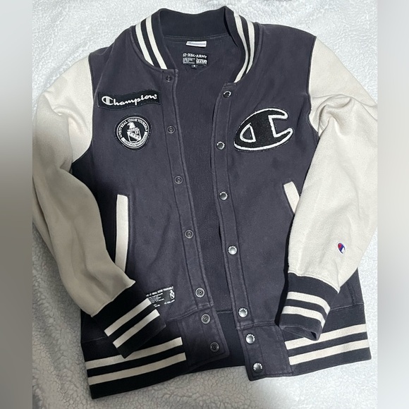 Champion Other - Champion x Izzue Army Reverse Varsity Cotton Jacket